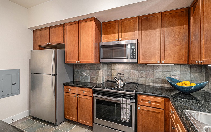 Spacious kitchens with thoughtful finishes